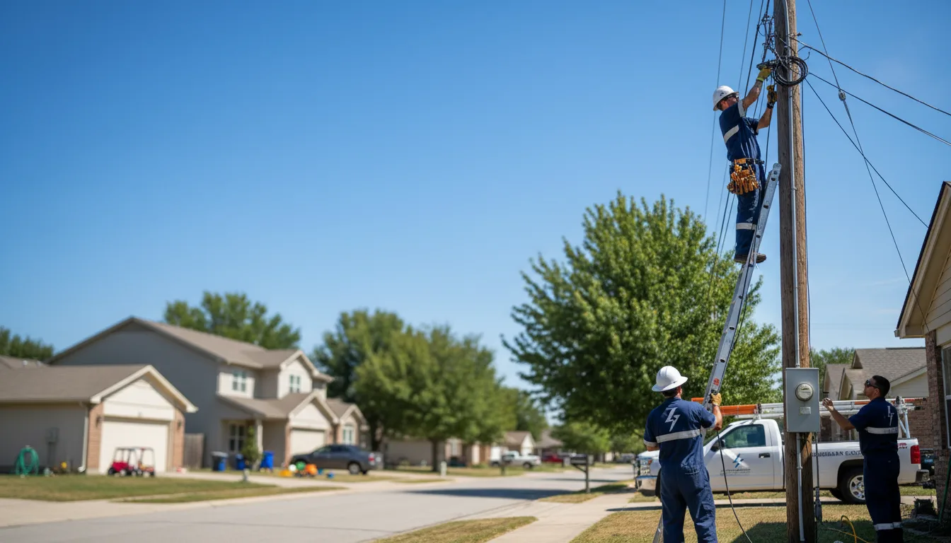 Residential electrician providing installation services in Carpio, ND